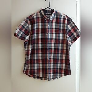 Men's short sleeve button down shirt NWOT XL
